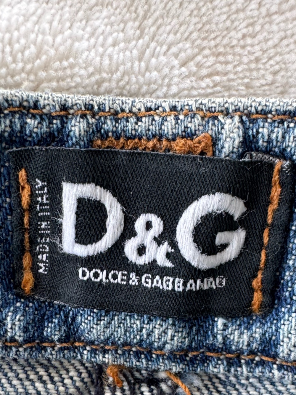 Dolce & Gabbana Blue Denim Graphic Patchwork Mini Skirt - Picture 6 of 8